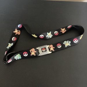 Buckle Up With Buckle-Down Seat Belt Pokemon Black 2013 Nintendo Pikachu Great,